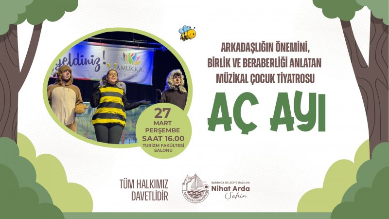 Sapanca Belediyesi’nden Müzikal Çocuk Tiyatrosu